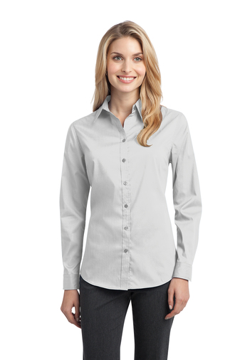 Port Authority Ladies Stretch Poplin Embroidered Shirt